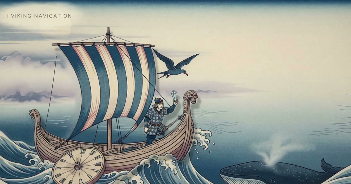 An illustrated Viking ship from Instant Stories